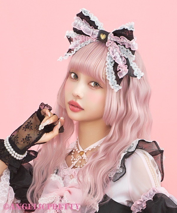Fuwa Fuwa Ribbon Doll Headbow - Pink