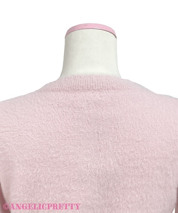 Lumignon original ♥feather ribbon op + cardigan【ピンク