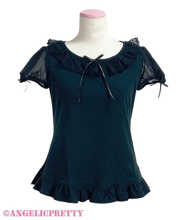 Fuwa Fuwa Sleeve Cutsew - Black