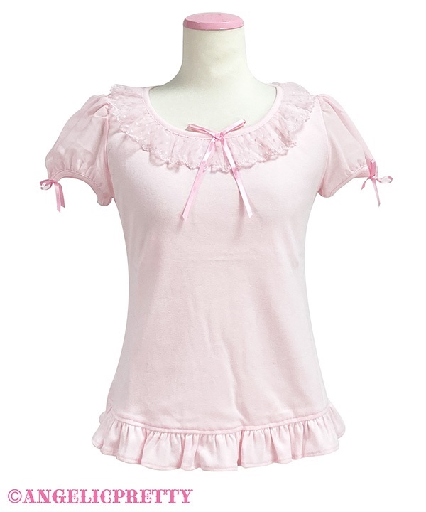 Fuwa Fuwa Sleeve Cutsew - Pink - Click Image to Close