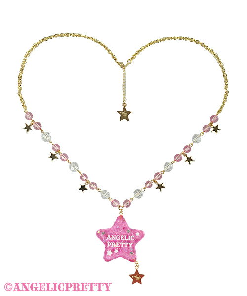 Galaxy Twinkle Necklace - Pink