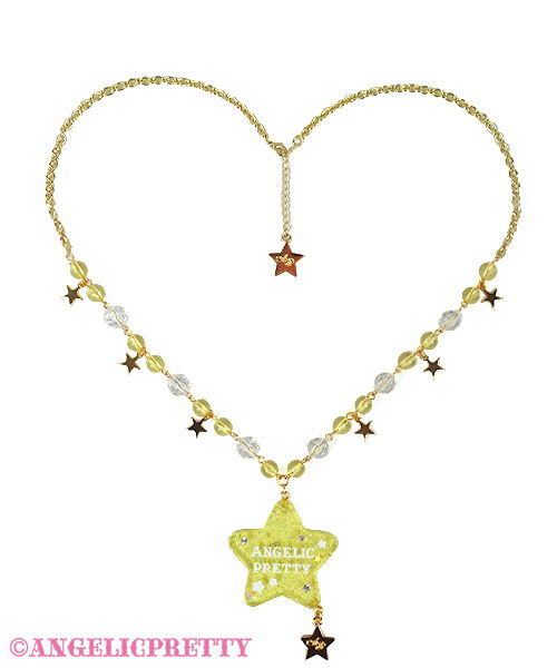 Galaxy Twinkle Necklace - Yellow