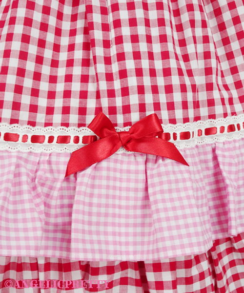 Gingham Sherbet One Piece - Pink x Yellow