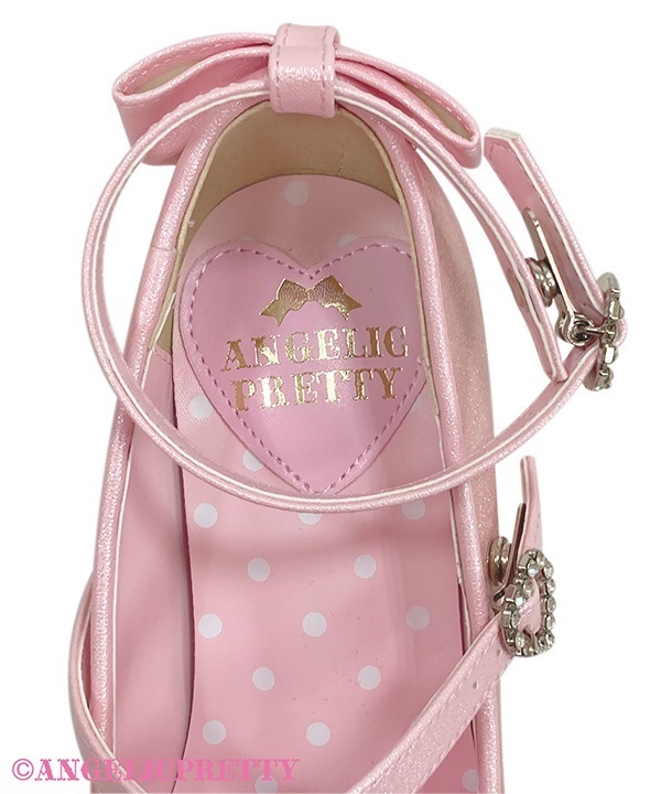 Glitter Jewel Ribbon Shoes (M) - Red [252SH06-190046-rdM