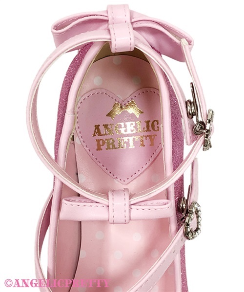 Glitter Jewel Ribbon Shoes (L) - White [252SH06-190046-whL