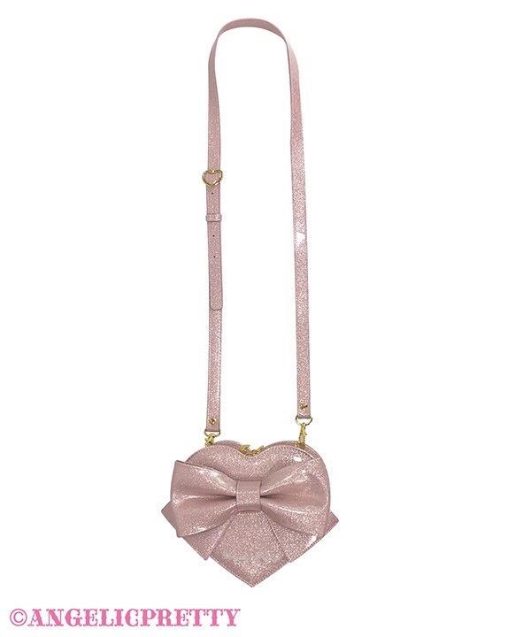 Glitter POP DECO Hearts Pochette - Pink