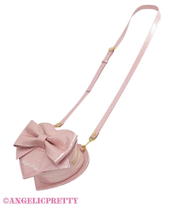 Glitter POP DECO Hearts Pochette - Pink