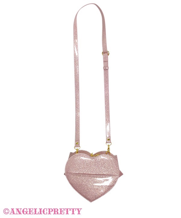 Glitter POP DECO Hearts Pochette - Pink