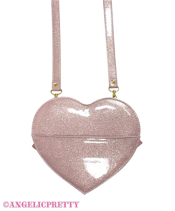 Glitter POP DECO Hearts Pochette - Pink