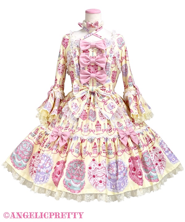 Happy Cakes Dress - Yellow
