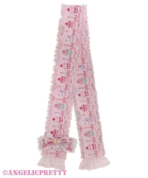 Angelic Pretty Happy Cakes エシャルプ ピンク Happy Cakes Echarpe - Pink [262PG01-090535-pk] - $100.00 : Angelic