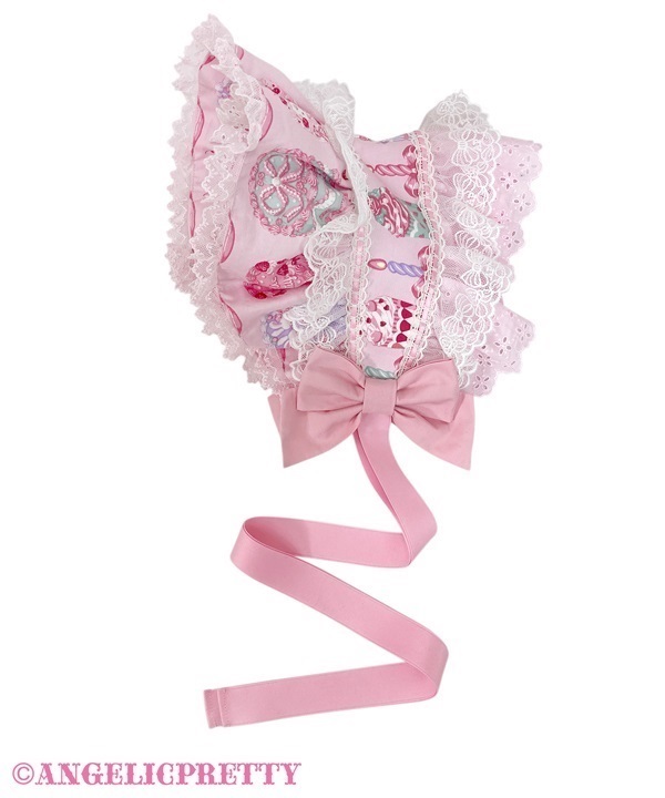 Happy Cakes Half Bonnet - Pink