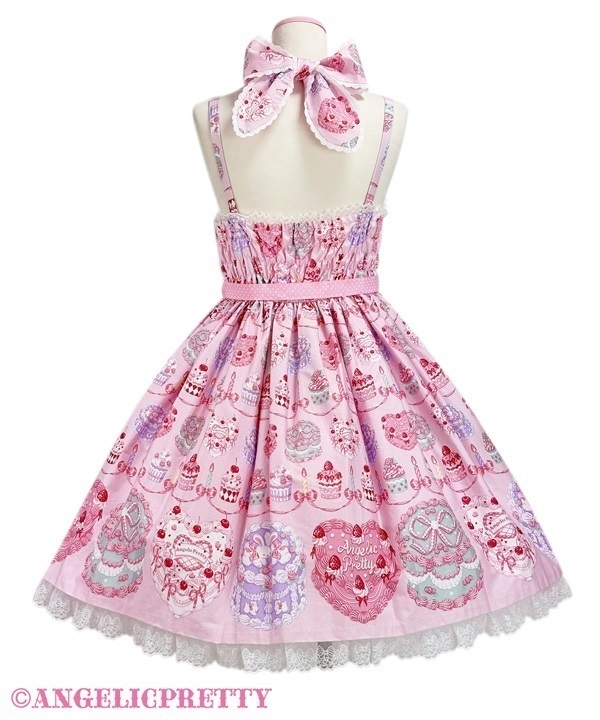 Angelic Pretty Happy Cakesピンクリング Happy Cakes Shirring