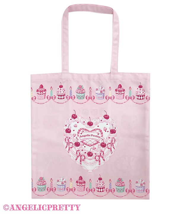 Happy Cakes Tote Bag - Pink