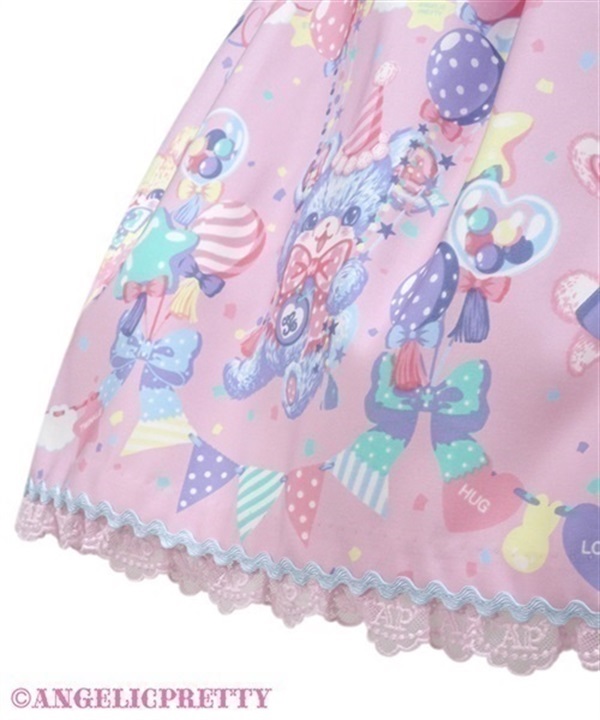 Happy Garland Jumperskirt - Sax [242PJ09-020645-sx Happy Garland Jumperskirt - Sax [242PJ09-020645-sx