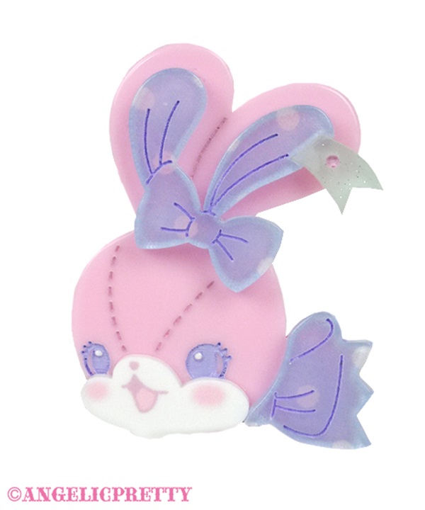 Happy Lyrical Bunny Ring - Pink