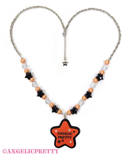 Happy Treat Star Necklace - Orange