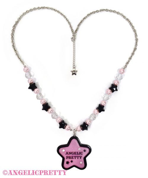 Happy Treat Star Necklace - Pink