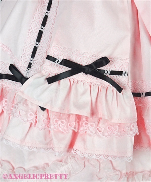 Heart Apron Skirt - Black