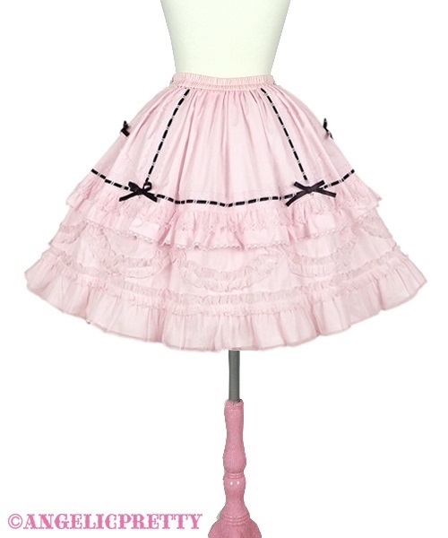 Heart Apron Skirt - Black x Pink [232S11-010136-bkpk] - $278.00 : Angelic  Pretty USA