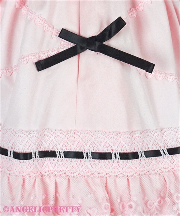 Heart Apron Skirt - Pink