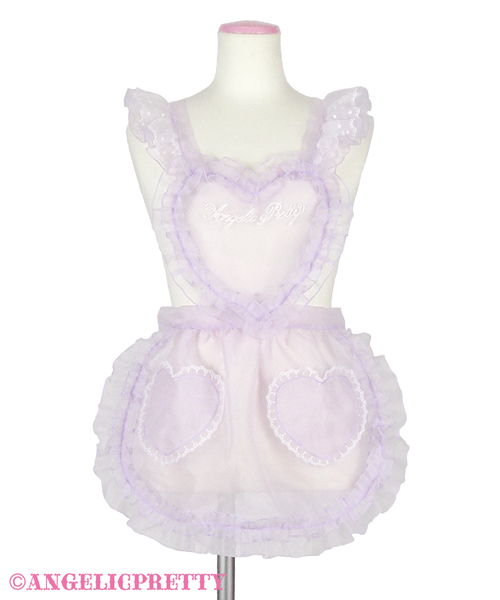 Fancy Ribbon Apron - Pink x Deep Pink