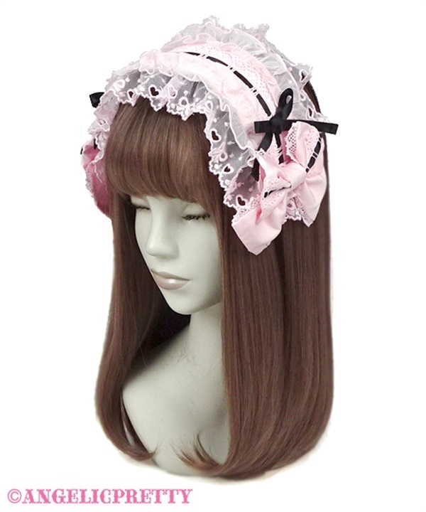 Heart Headbow - Pink