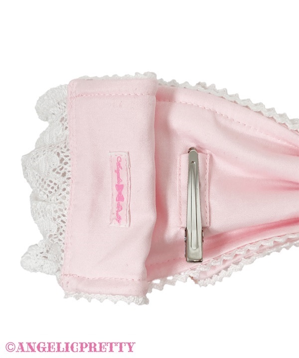 Heart Heroine Ribbon Headdress - Black