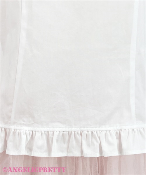 Heart Lace Short Sleeve Blouse - White - Click Image to Close