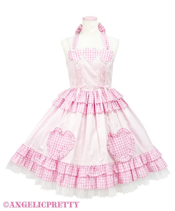 Heart Picnic Jumperskirt - Pink