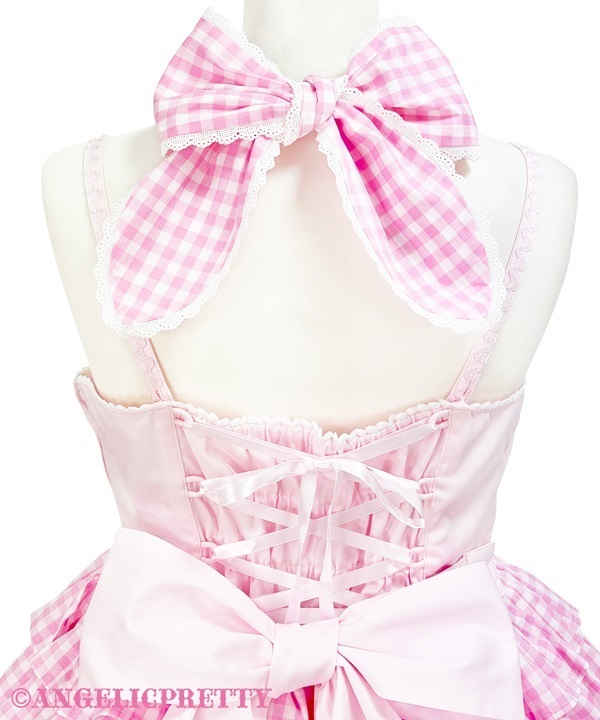 Heart Picnic Jumperskirt - White - Click Image to Close