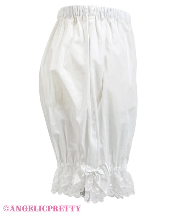 Heart Pocket Bloomers - White