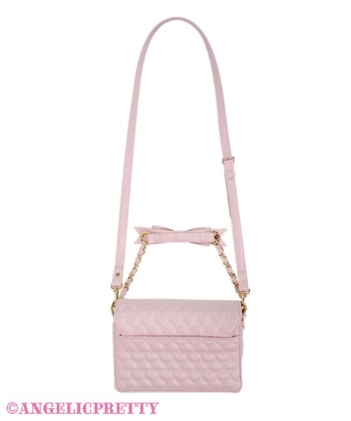 Heart Quilted Pochette - Sax