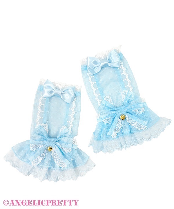 Heart Tulle Arm Warmer - Sax