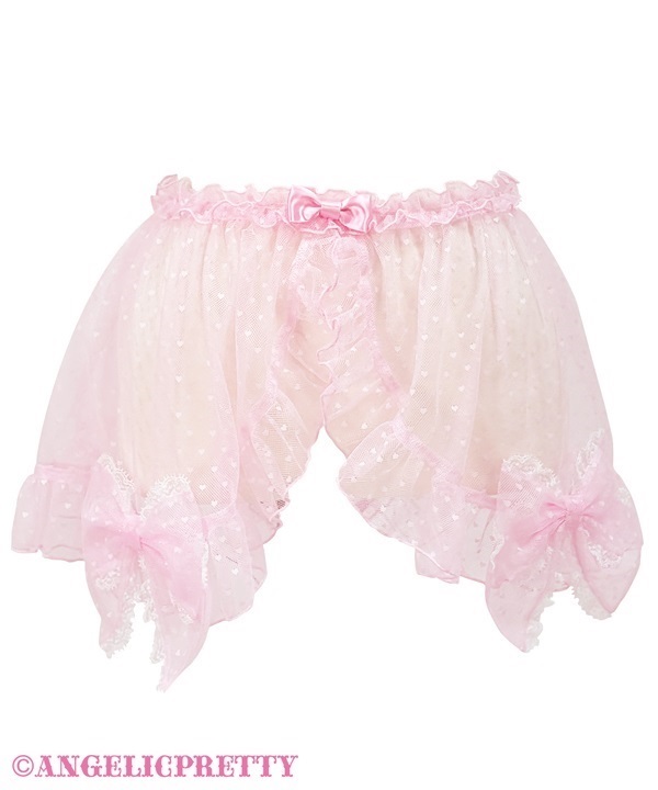 Heart Tulle Peplum - Pink