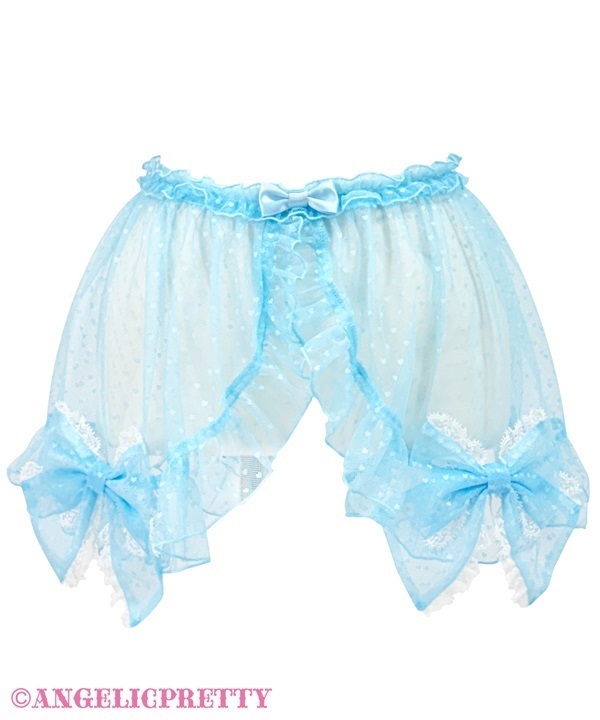 Heart Tulle Peplum - Sax