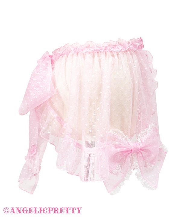 Heart Tulle Peplum - Sax - Click Image to Close