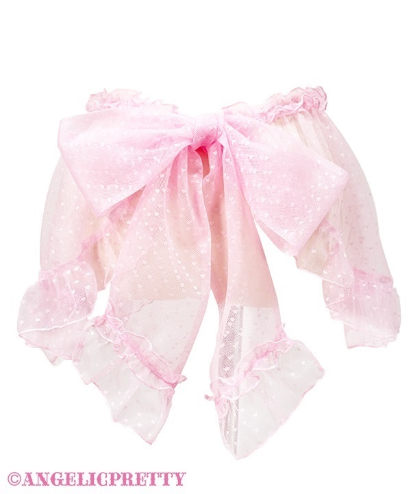 Heart Tulle Peplum - Sax - Click Image to Close