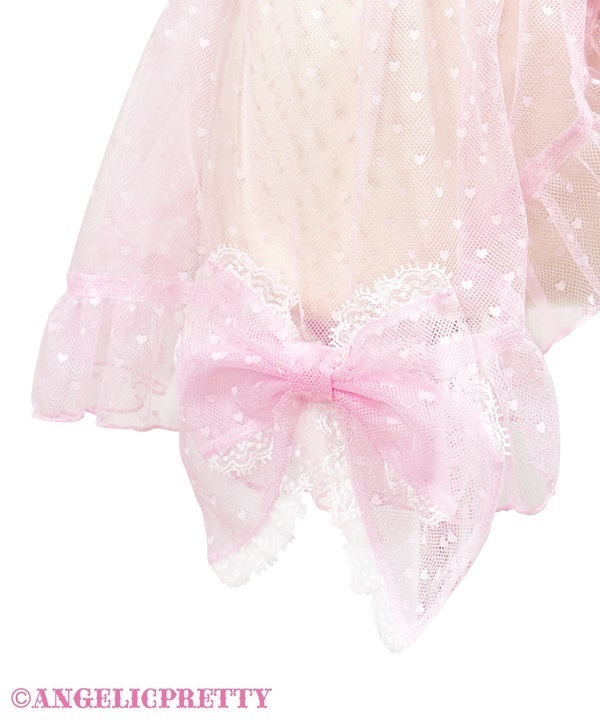 Heart Tulle Peplum - Sax - Click Image to Close