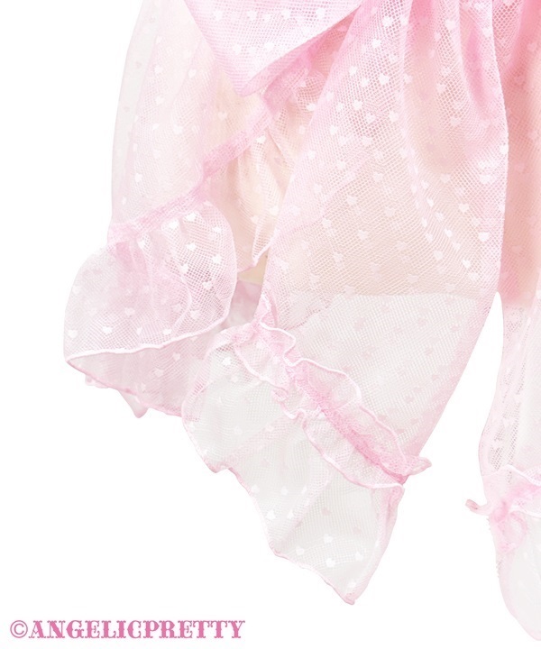 Heart Tulle Peplum - Sax - Click Image to Close