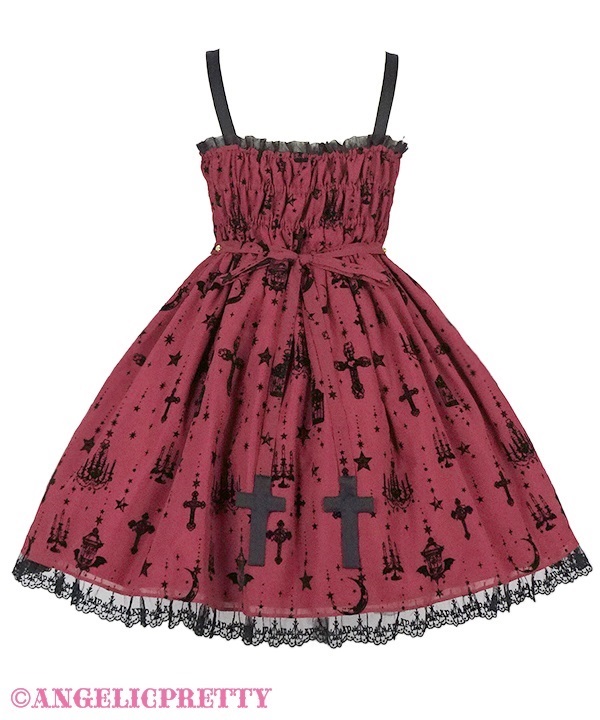 豊富な商品から Angelic : $315.00 - [242PST07-210457-wi] Wine - Set Jumperskirt Lantern Holy  USA Pretty ワンピース