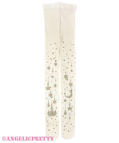 Holy Lantern Tights - Ivory x Gold