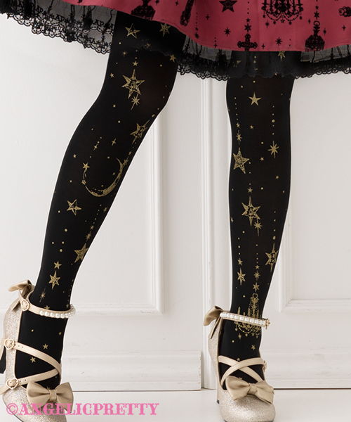 Holy Lantern Tights - Ivory x Gold