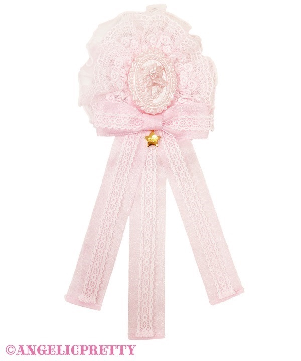 Into a Dream Rosette Brooch - Pink