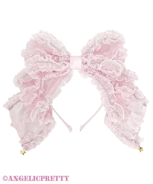 Into a Dream See Through Headbow - Pink