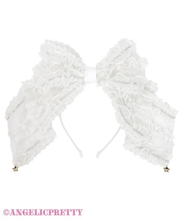 Into a Dream See Through Headbow - White