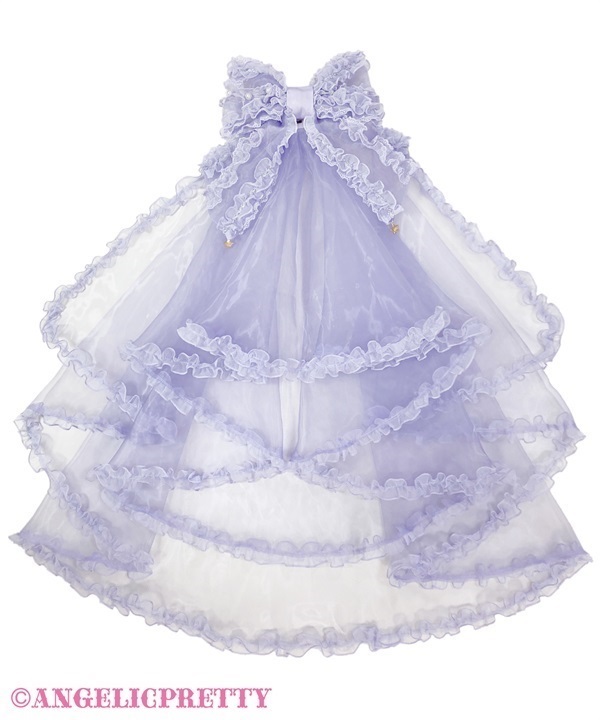 Into a Dream See Through Veil Barrette - Lavender