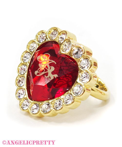 Jewelry Heart Ring - Red