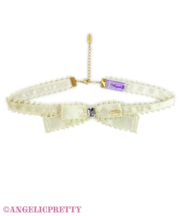 Jewelry Ribbon Choker - Ivory