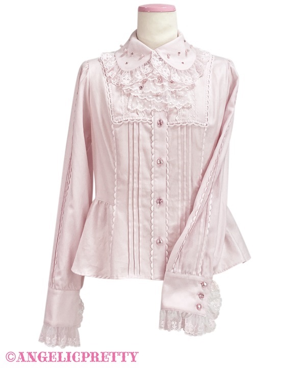 Jewelry Blouse - Pink - Click Image to Close